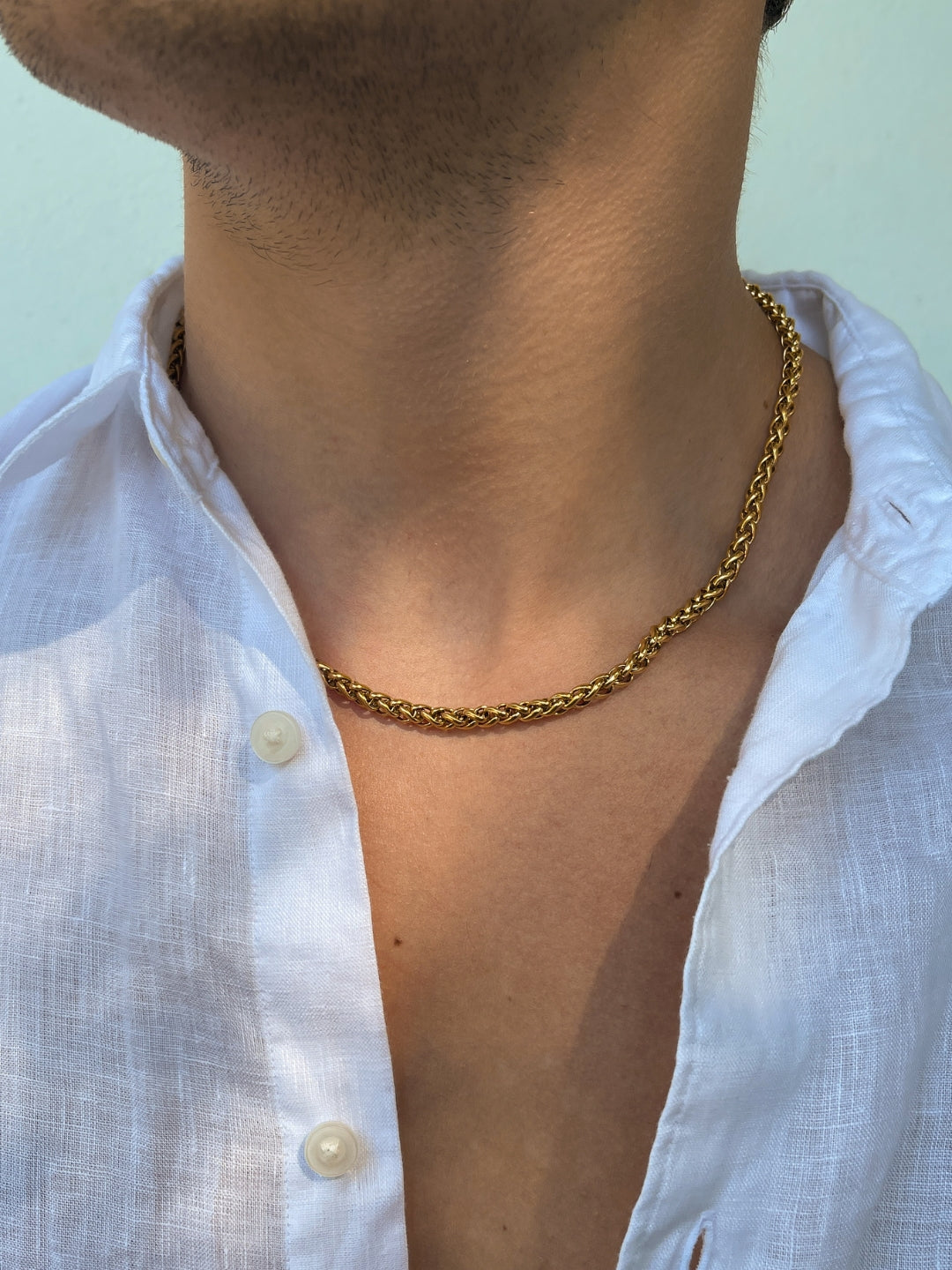 Tarweketting 5 mm | 18 karaats goud