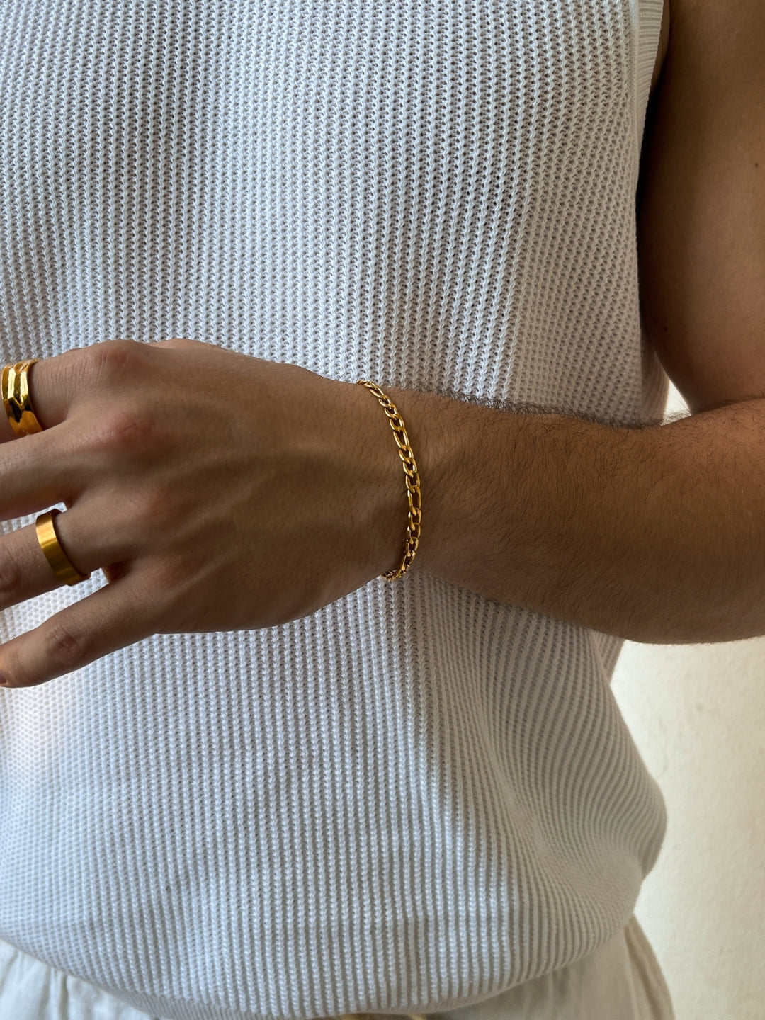 Figaro armband 5 mm | 18 karaats goud