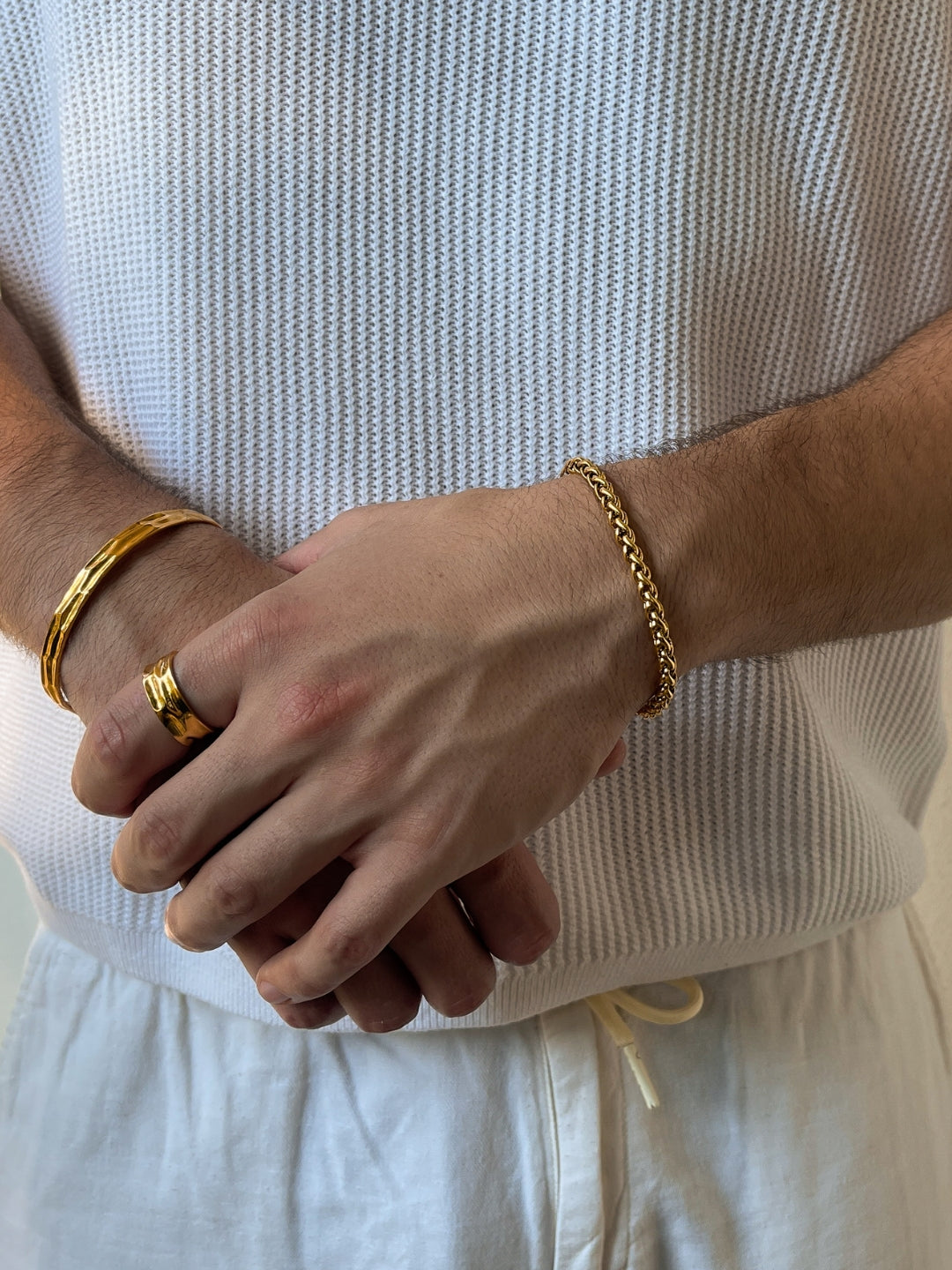 Tarwearmband 5 mm | 18 karaats goud