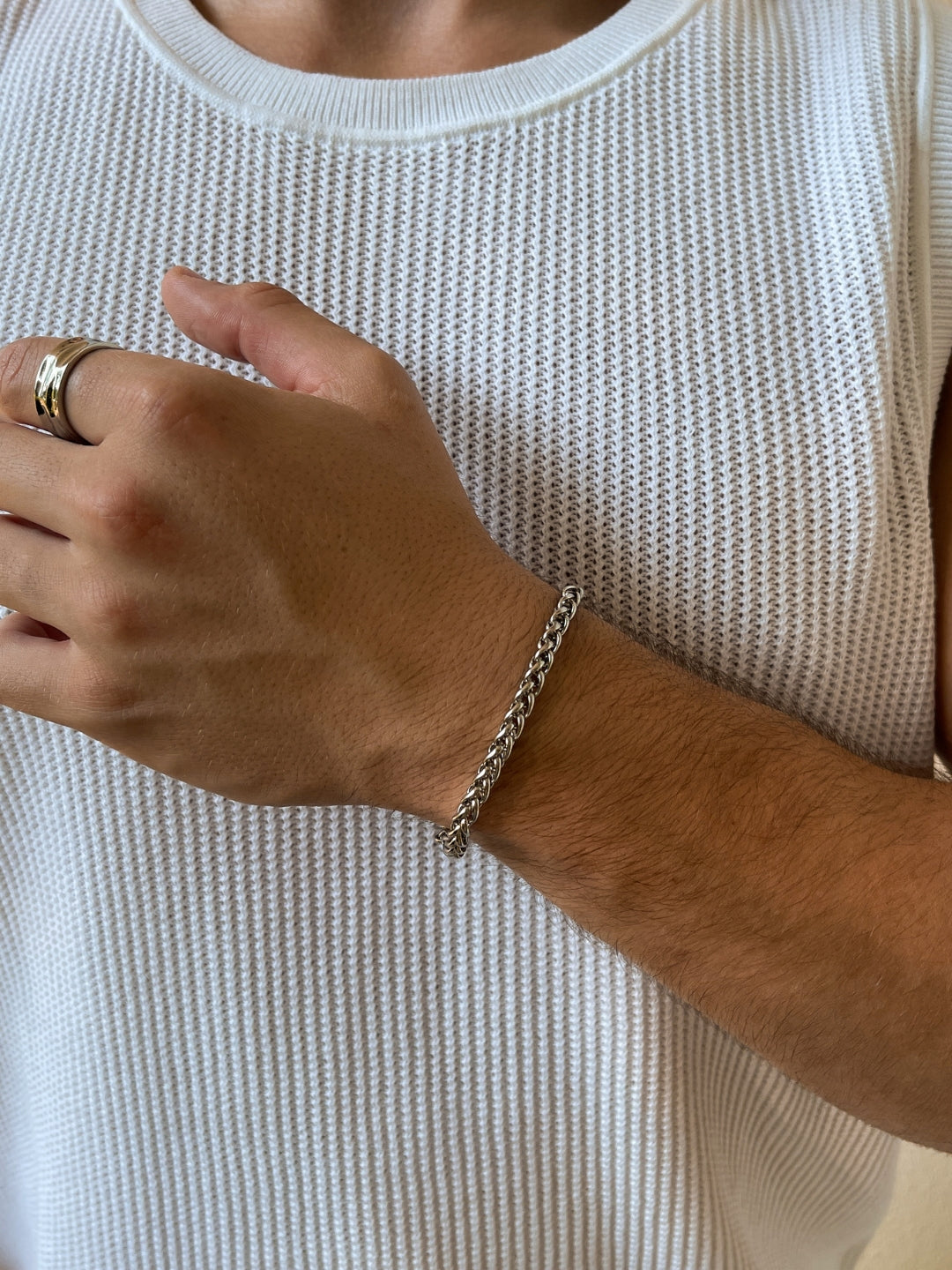 TARWE ARMBAND 5MM | Zilver