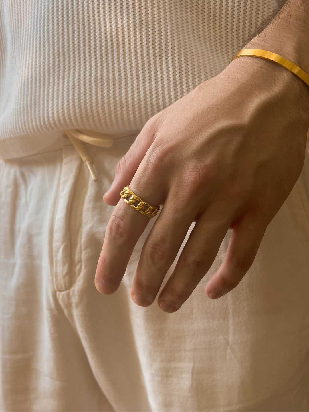 CUBANSE RING | 18K Goud