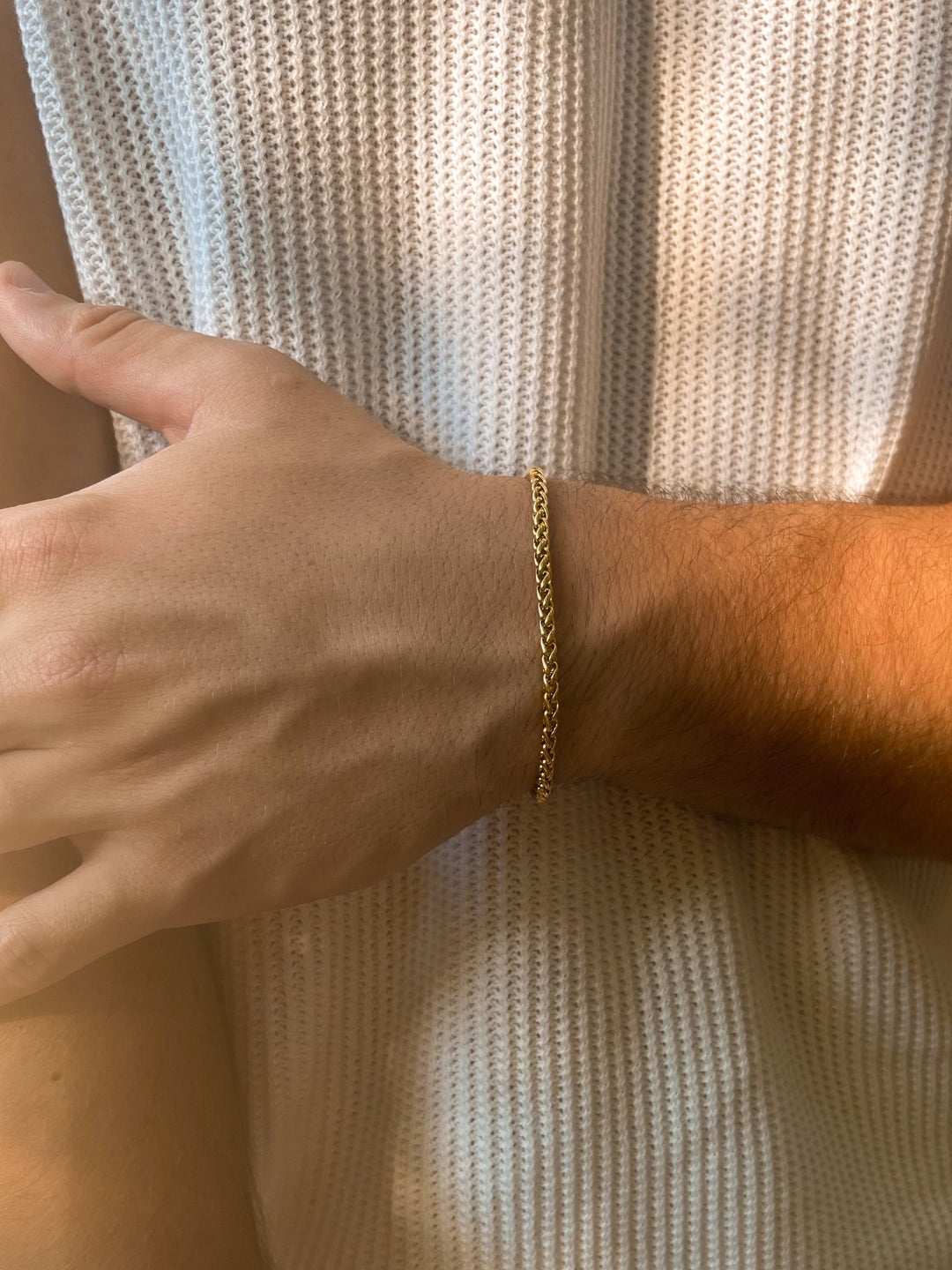 Tarwearmband 3 mm | 18 karaats goud