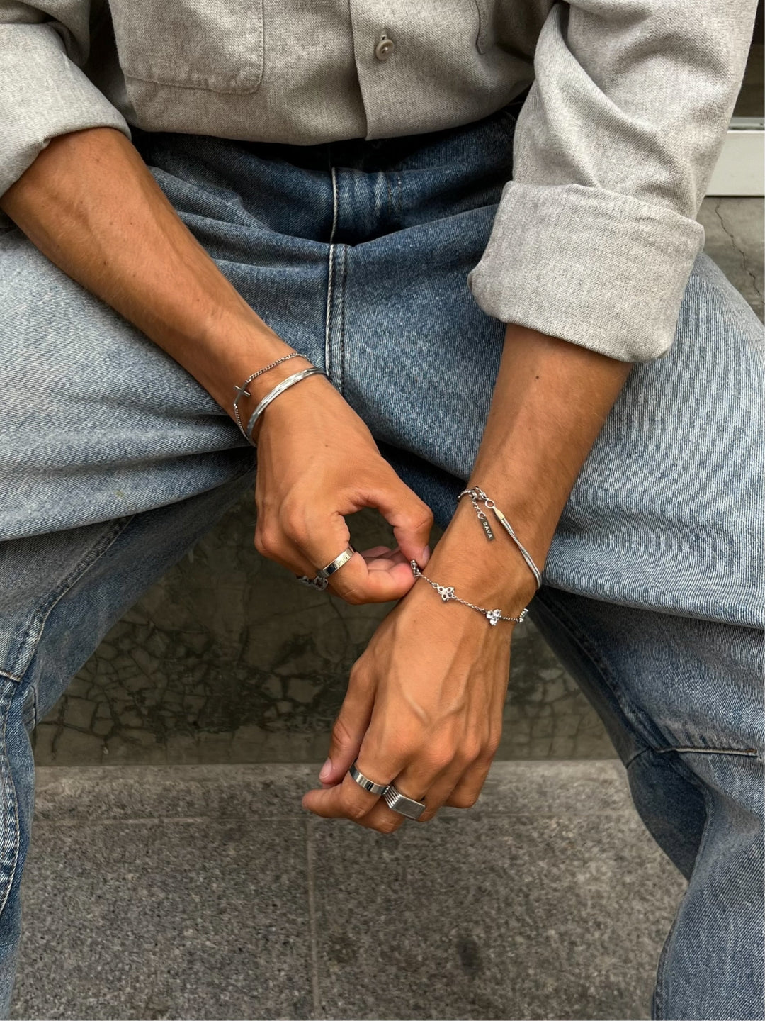 Klaverarmbandenset | Zilver