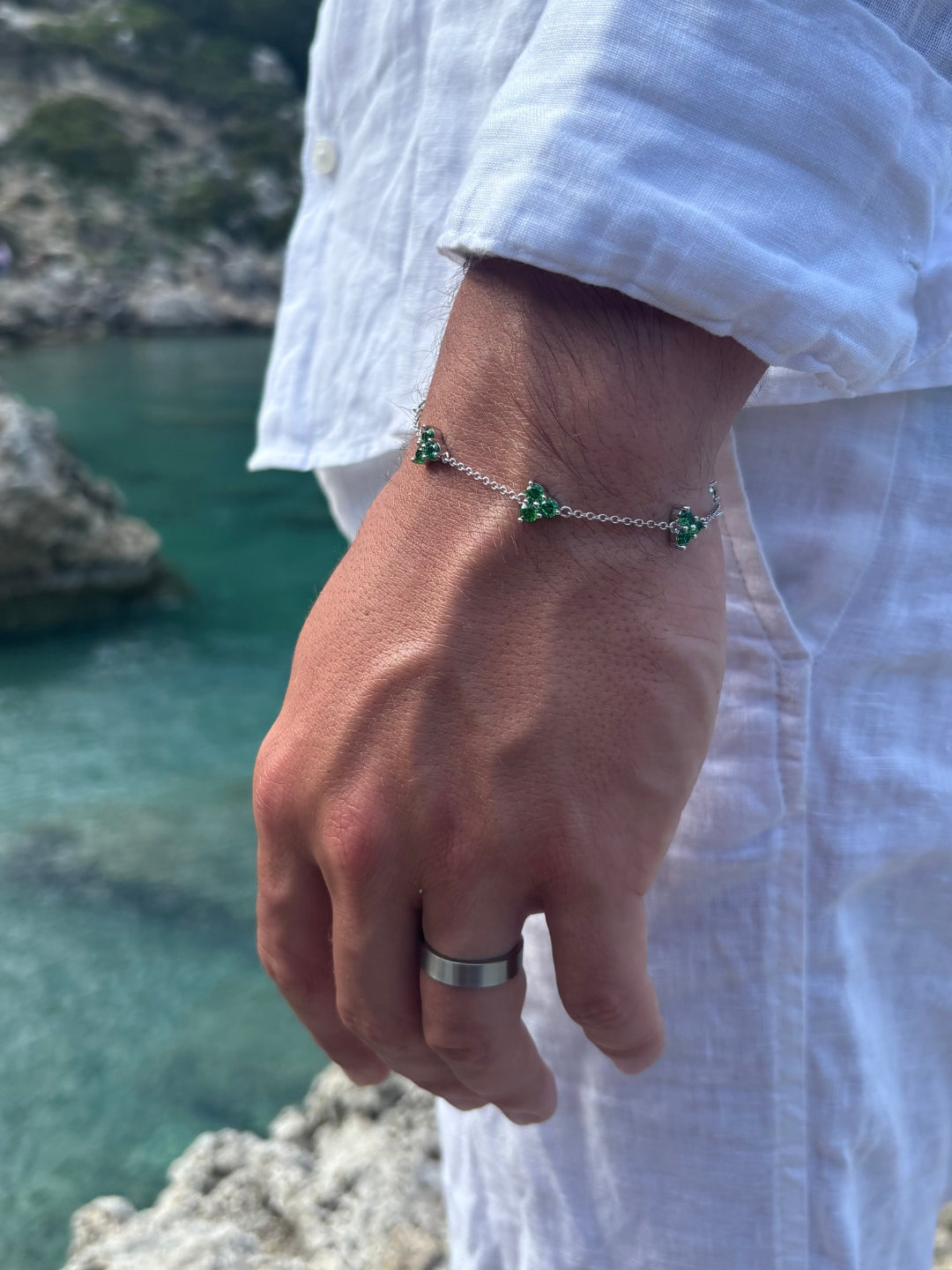 Klaverarmbandenset | Zilver