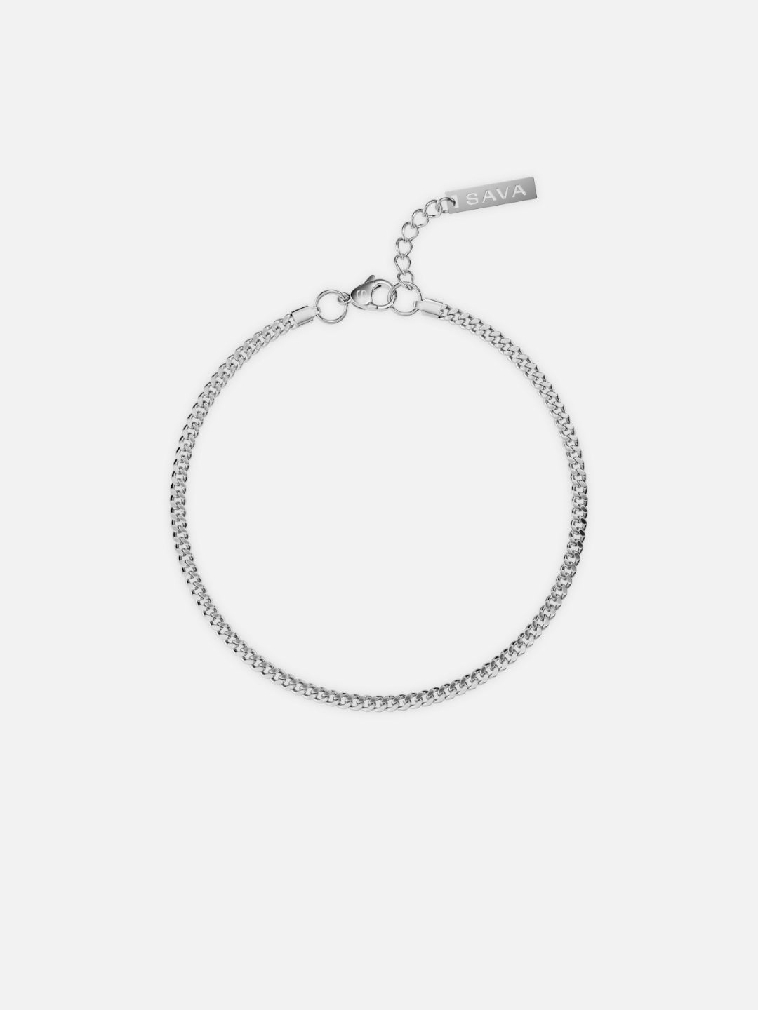 Cubaanse armband 3 mm | Zilver