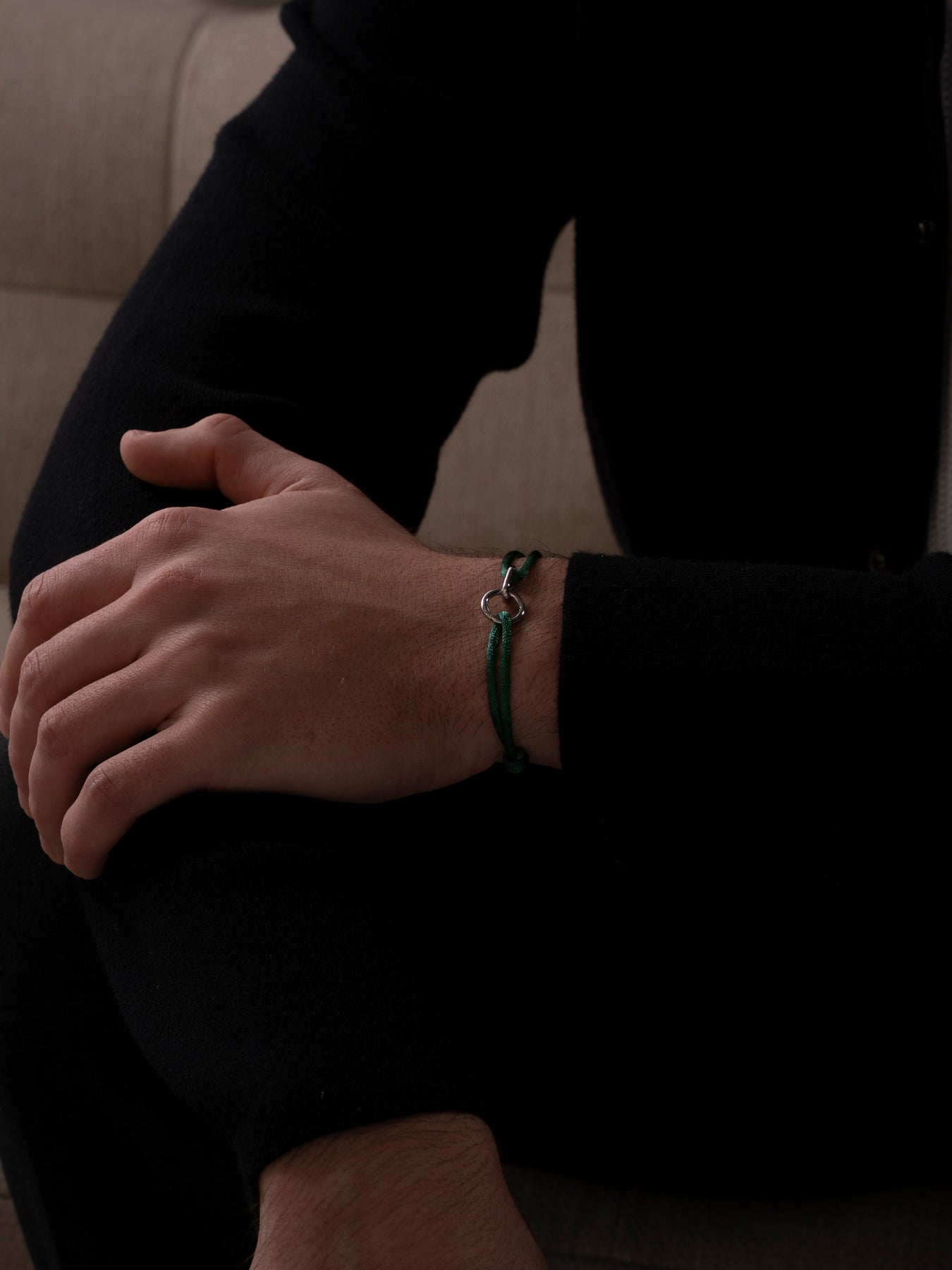 GROENE ARMBAND VAN EENHEID | Zilver