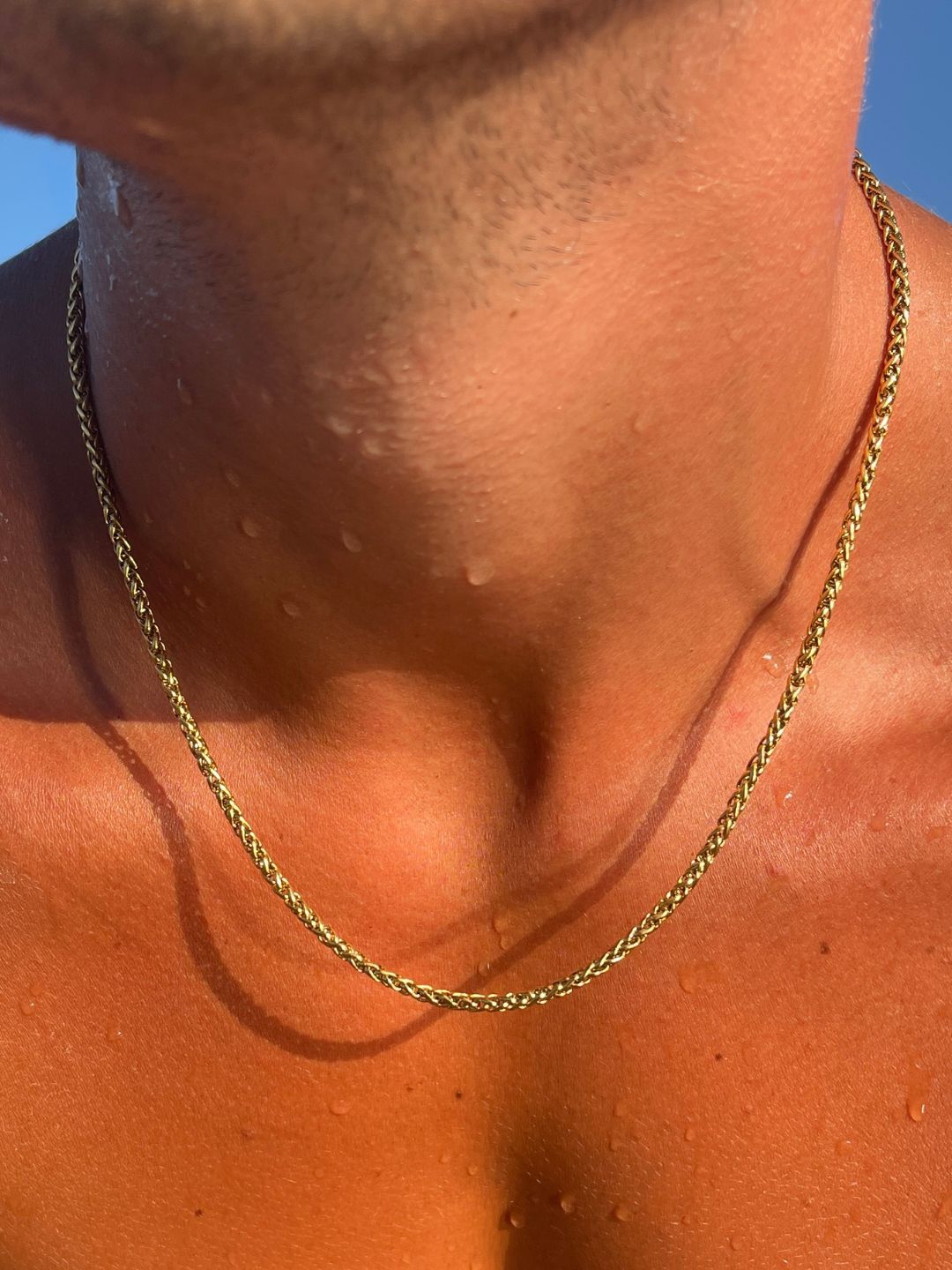 Tarweketting 3 mm | 18 karaats goud