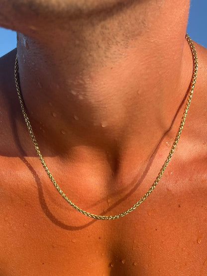 Tarweketting 3 mm | 18 karaats goud