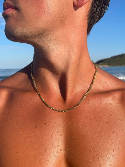 Tarweketting 3 mm | 18 karaats goud