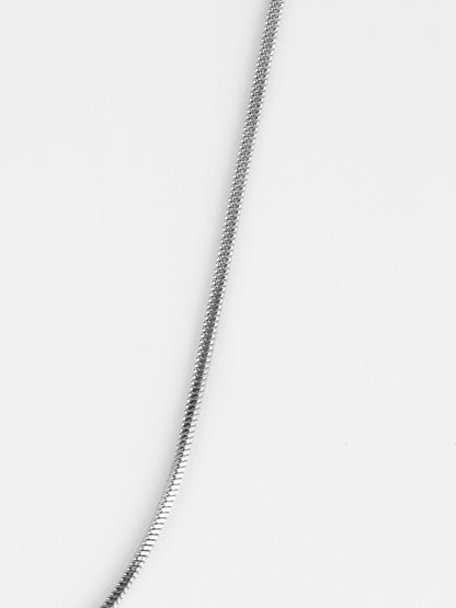 VIERKANTE KETTING | Zilver