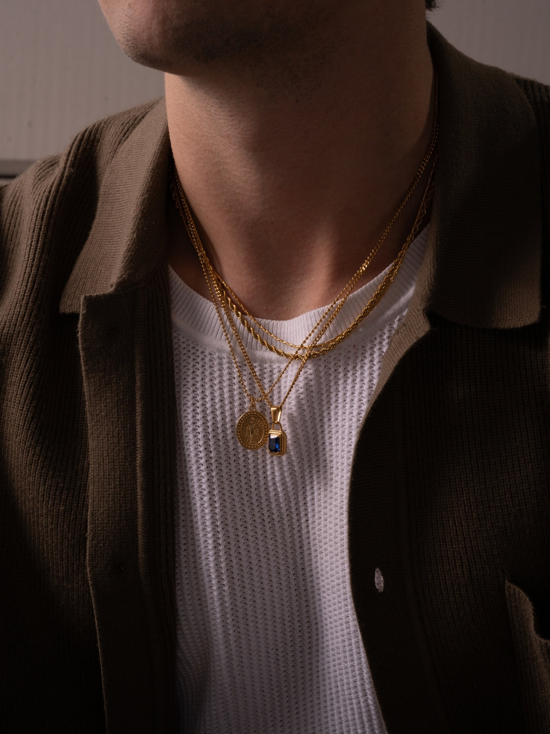 OCEAAN EDELSTEEN KETTING | 18K Goud