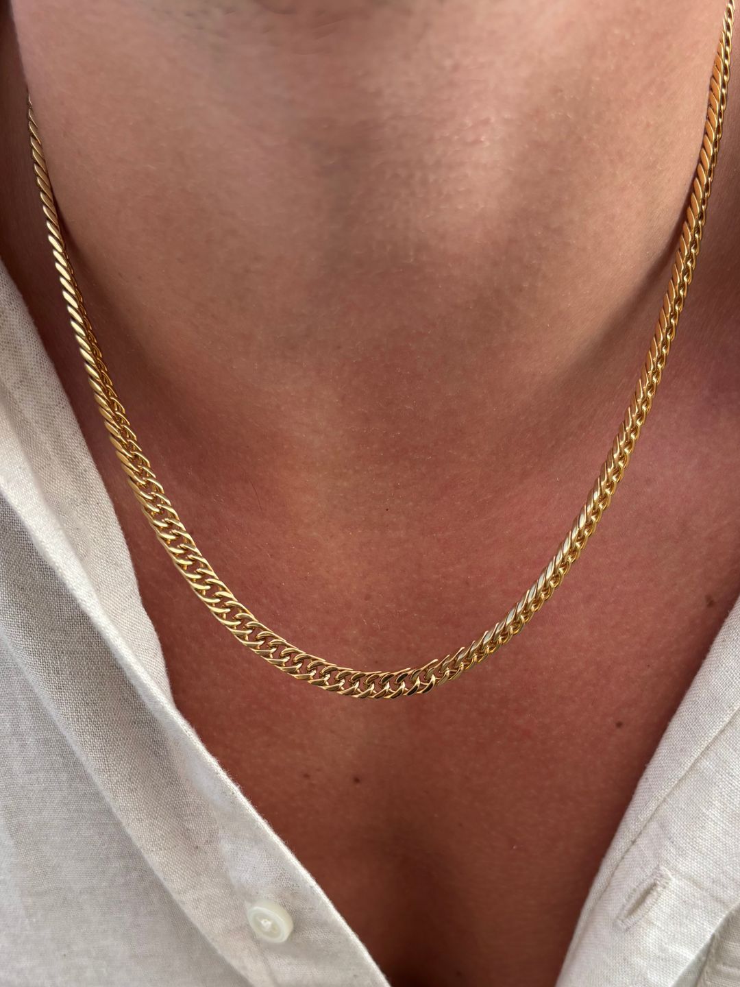 Cubaanse ketting 5 mm | 18 karaats goud