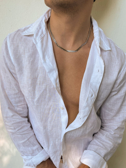 CUBANSE KETTING 5MM | Zilver