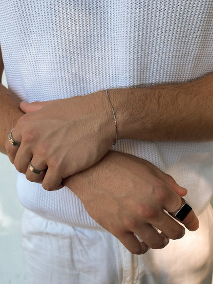 DRAADARMBAND | Zilver