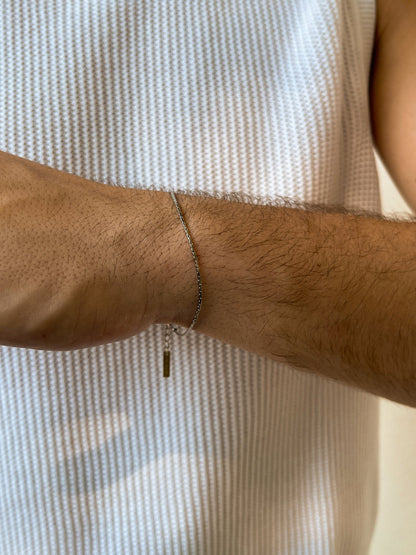 DRAADARMBAND | Zilver