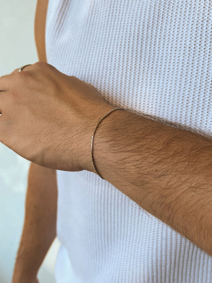 DRAADARMBAND | Zilver