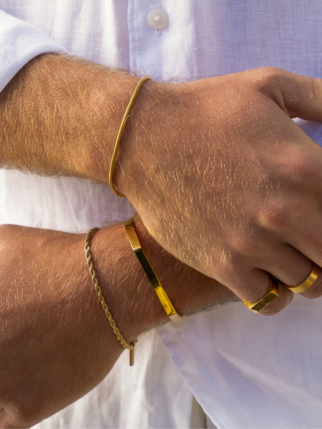 UNISIZE TROPEZ ARMBAND | 18K Goud