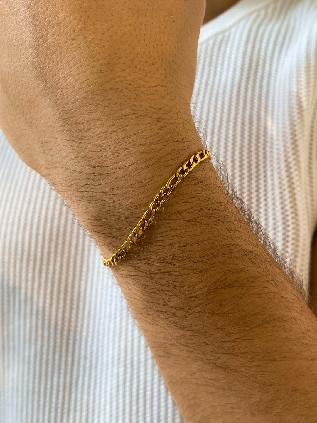 Figaro armband 3 mm | 18 karaats goud