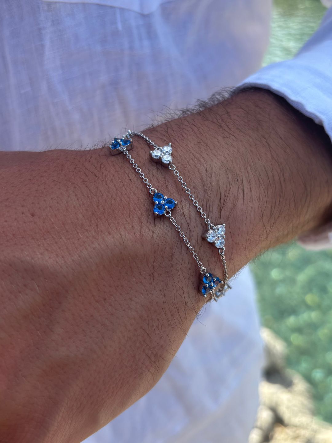 OCEAAN KLAAVER ARMBAND | Zilver