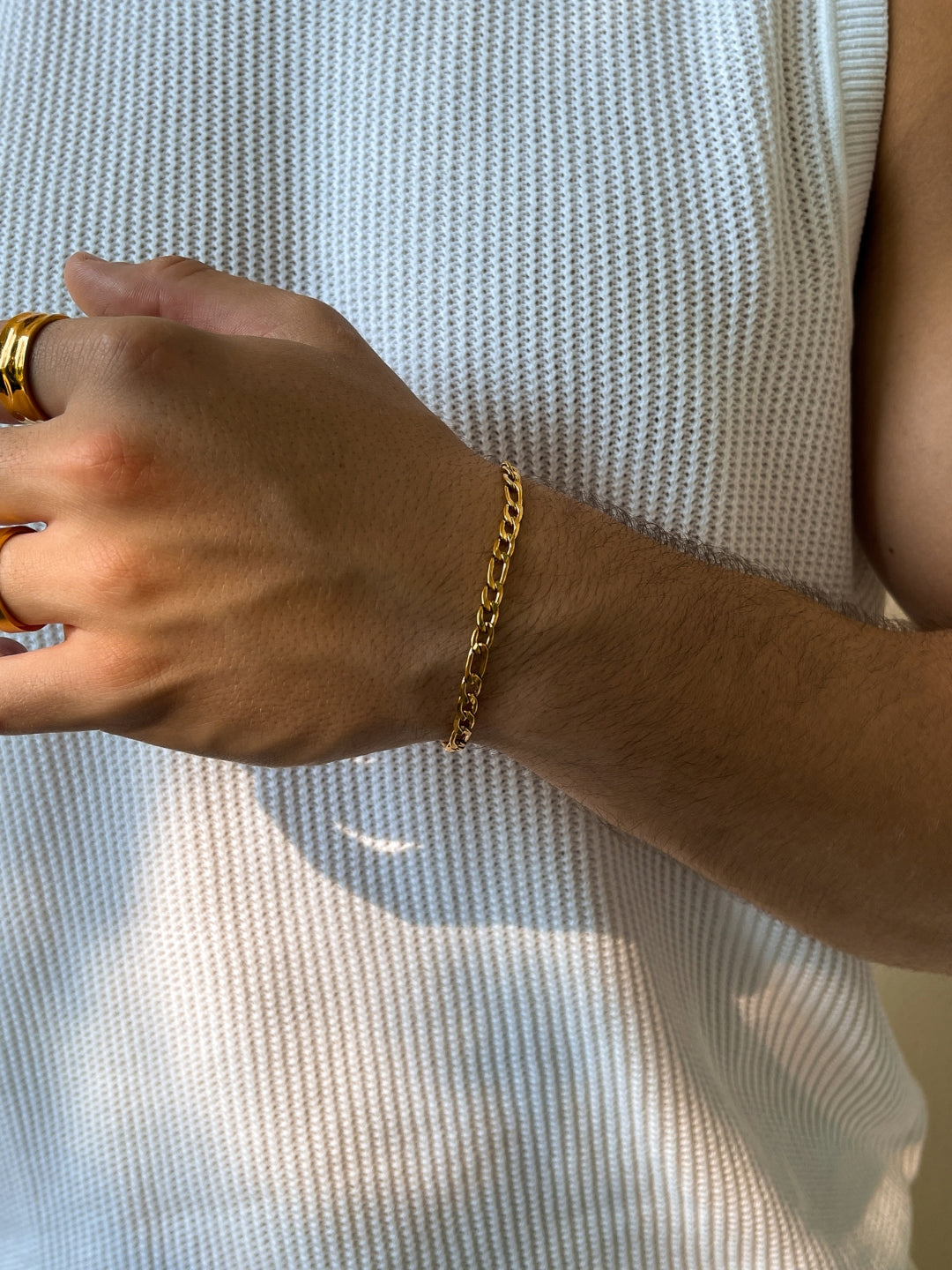 Figaro armband 5 mm | 18 karaats goud