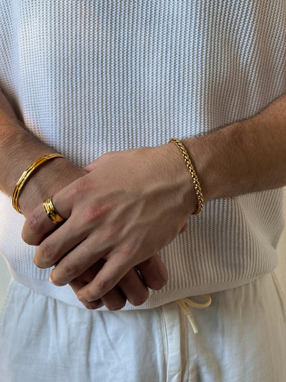 Tarwearmband 5 mm | 18 karaats goud