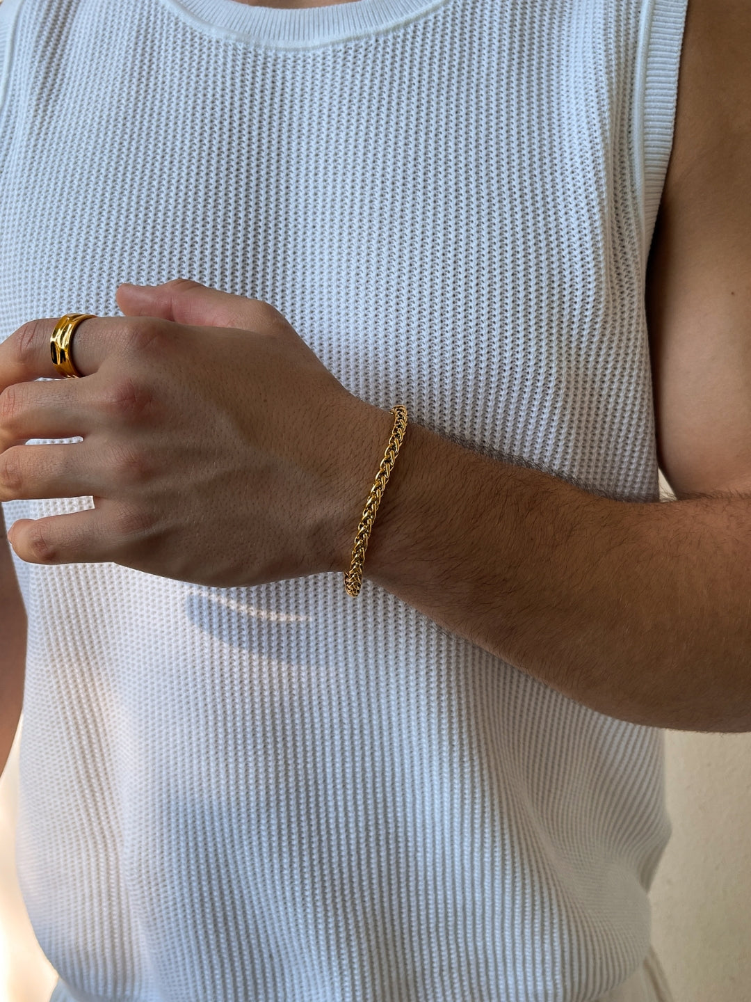 Tarwearmband 5 mm | 18 karaats goud