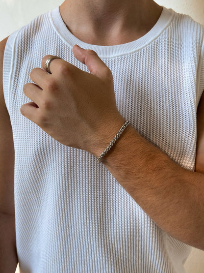 TARWE ARMBAND 5MM | Zilver