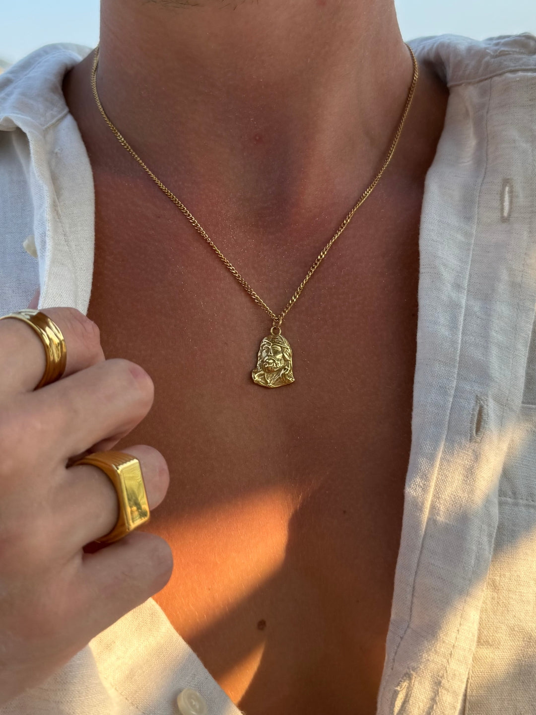 CHRISTUS KETTING | 18K Goud