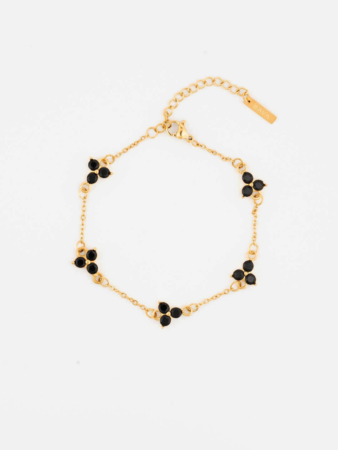 MIDNIGHT CLOVER ARMBAND | 18K Goud