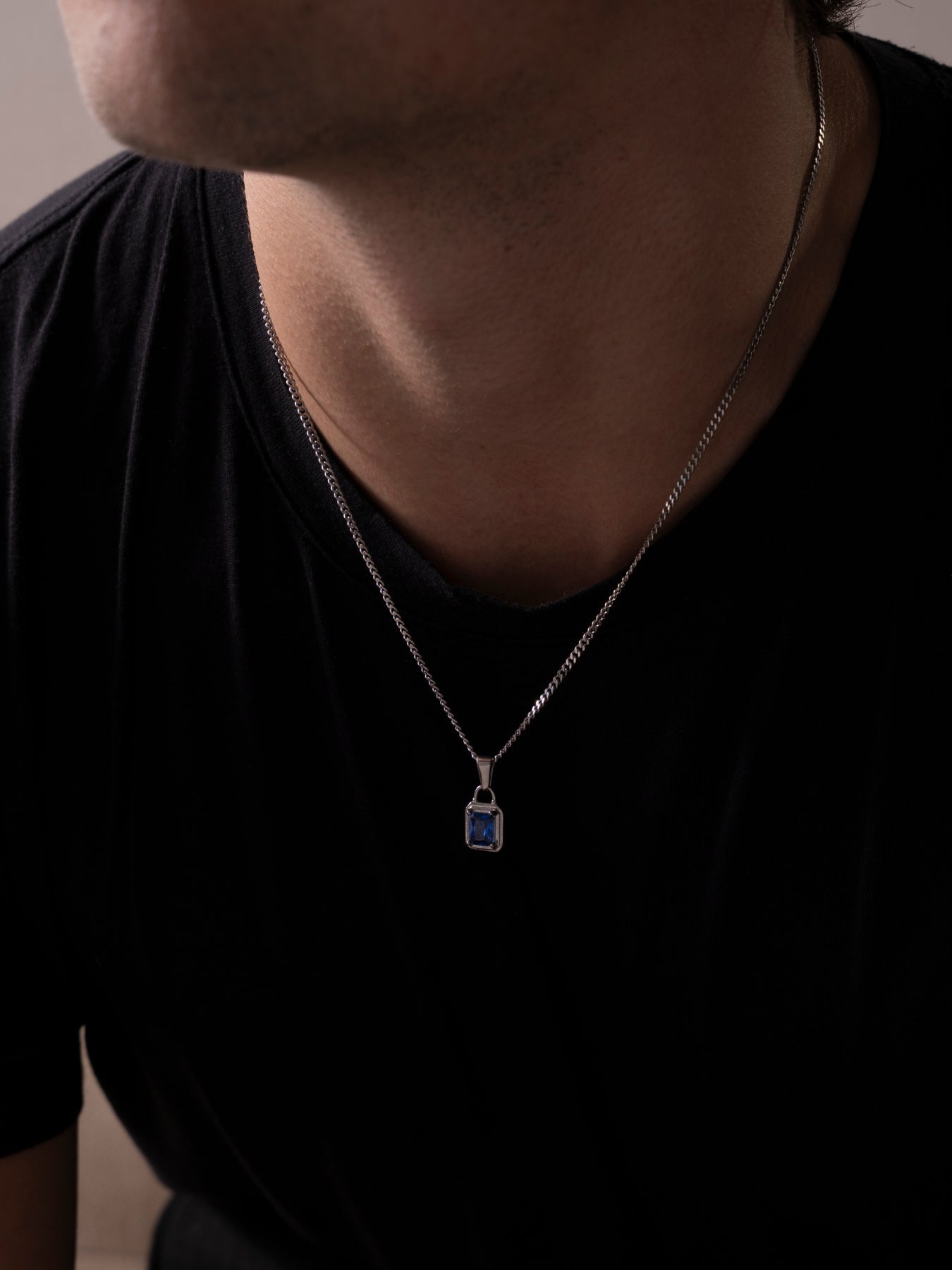 OCEAAN EDELSTEEN KETTING | Zilver