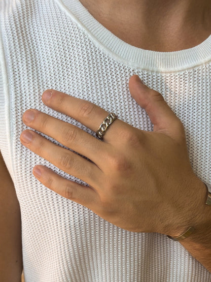 CUBANSE RING | Zilver