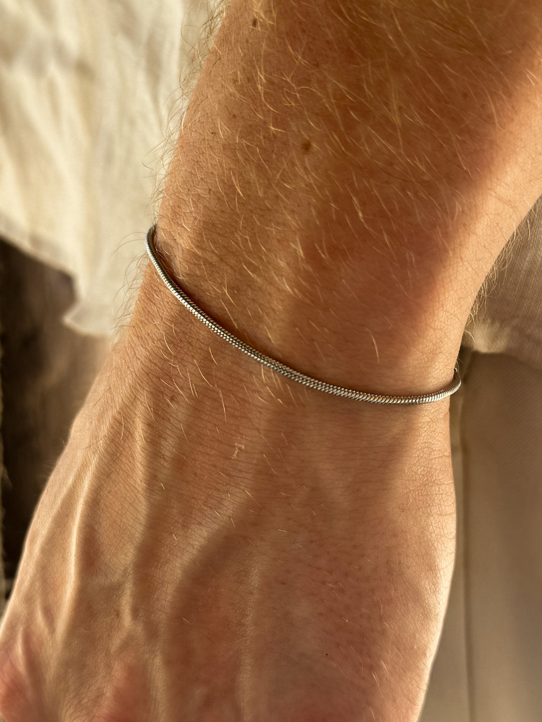 VIERKANTE ARMBAND | Zilver