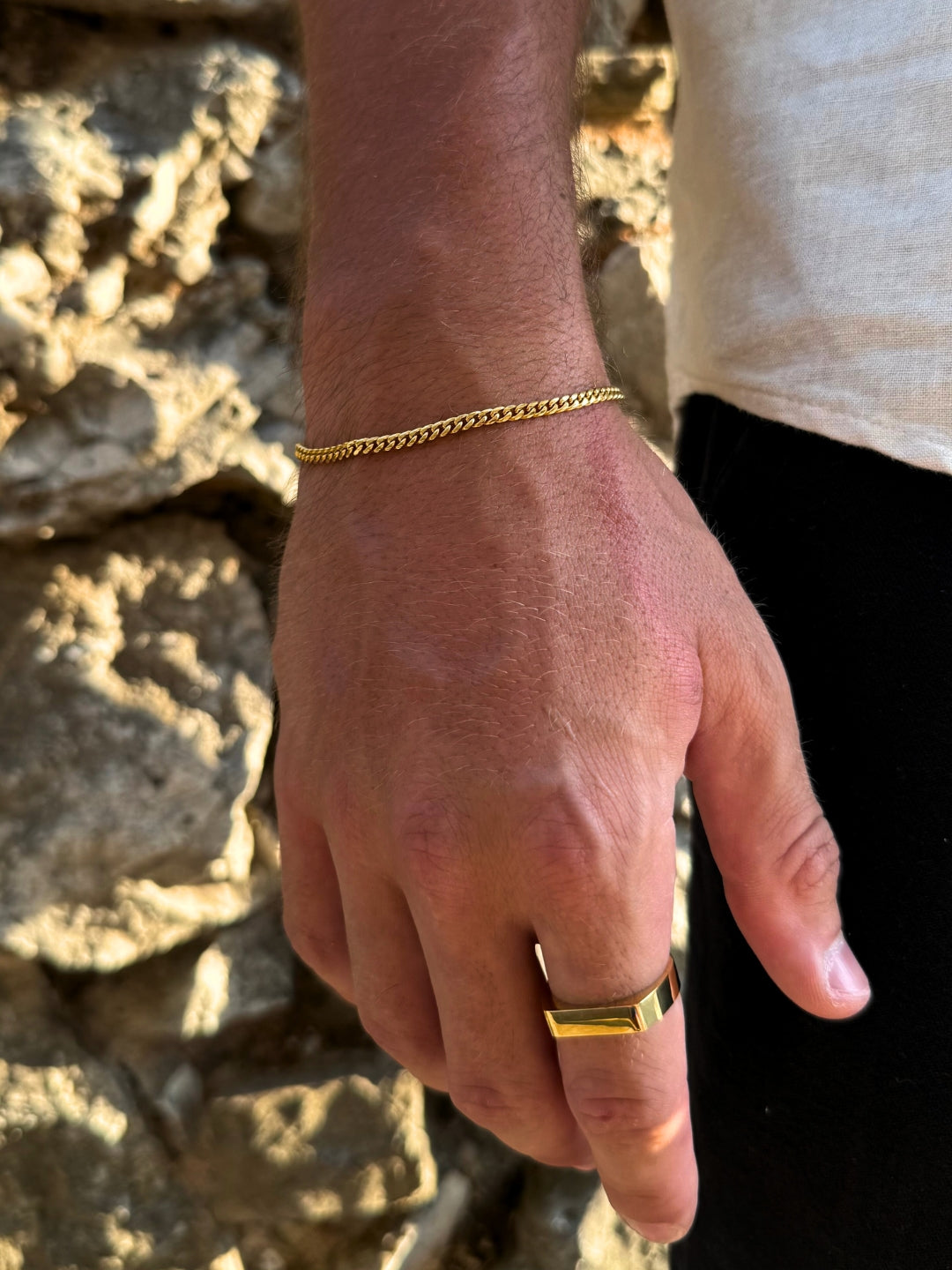 Cubaanse armband 3 mm | 18 karaats goud