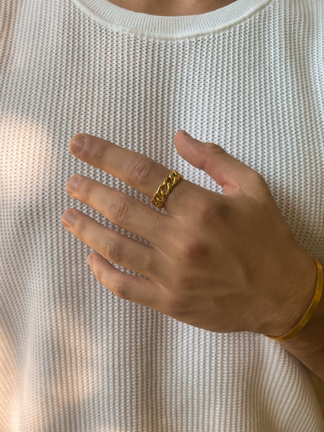 CUBANSE RING | 18K Goud