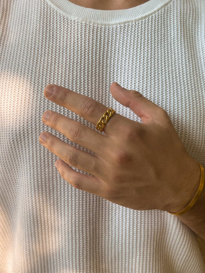 CUBANSE RING | 18K Goud
