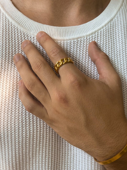 CUBANSE RING | 18K Goud