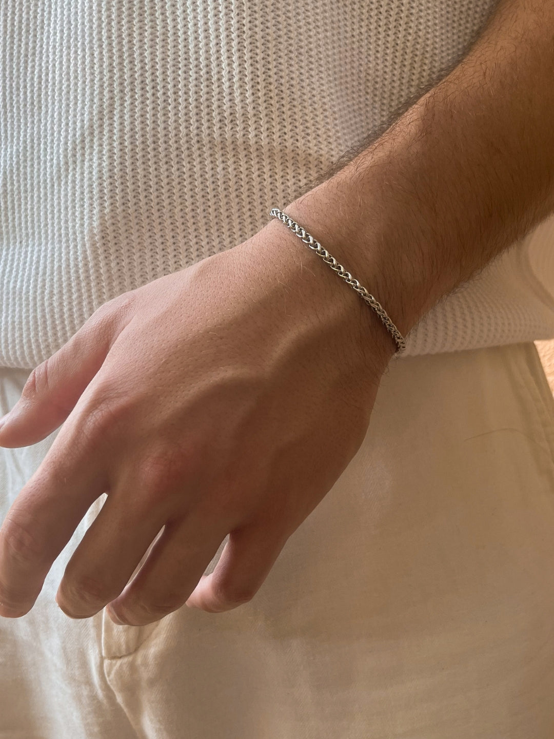 TARWE ARMBAND 3MM | Zilver