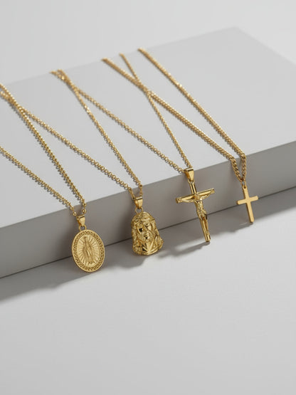CHRISTELIJKE KETTINGSET | 18K Goud