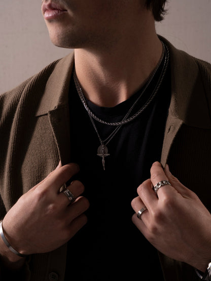 KRUISBEELDKETTING | Zilver