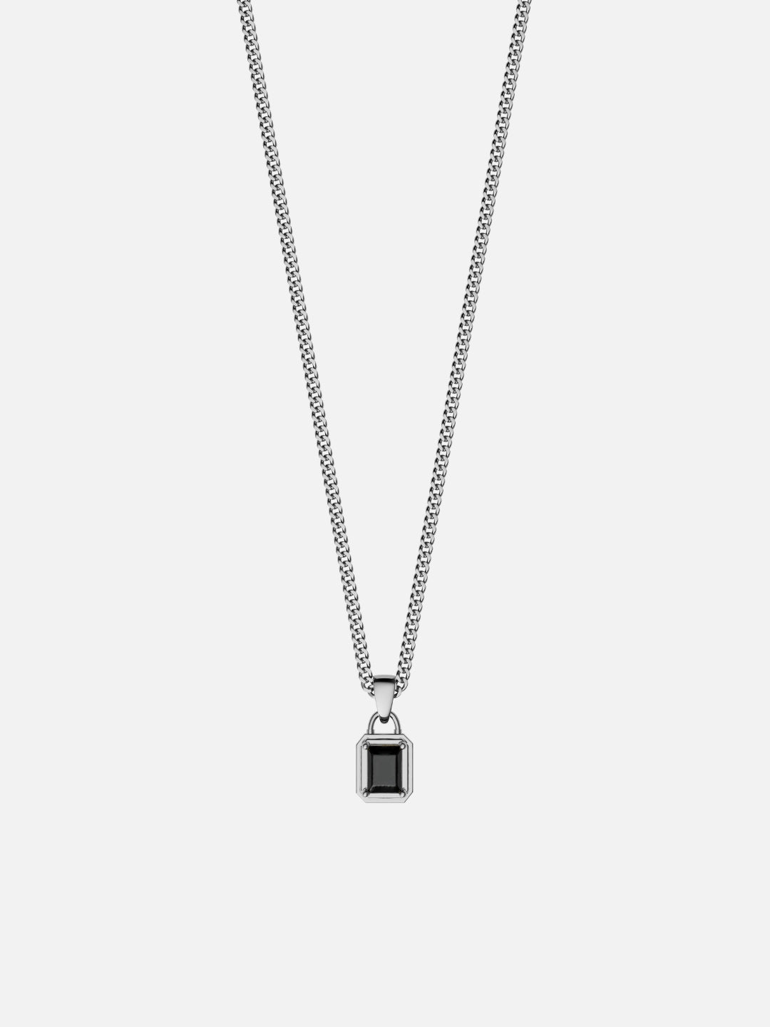 MIDNIGHT EDELSTEENKETTING | Zilver