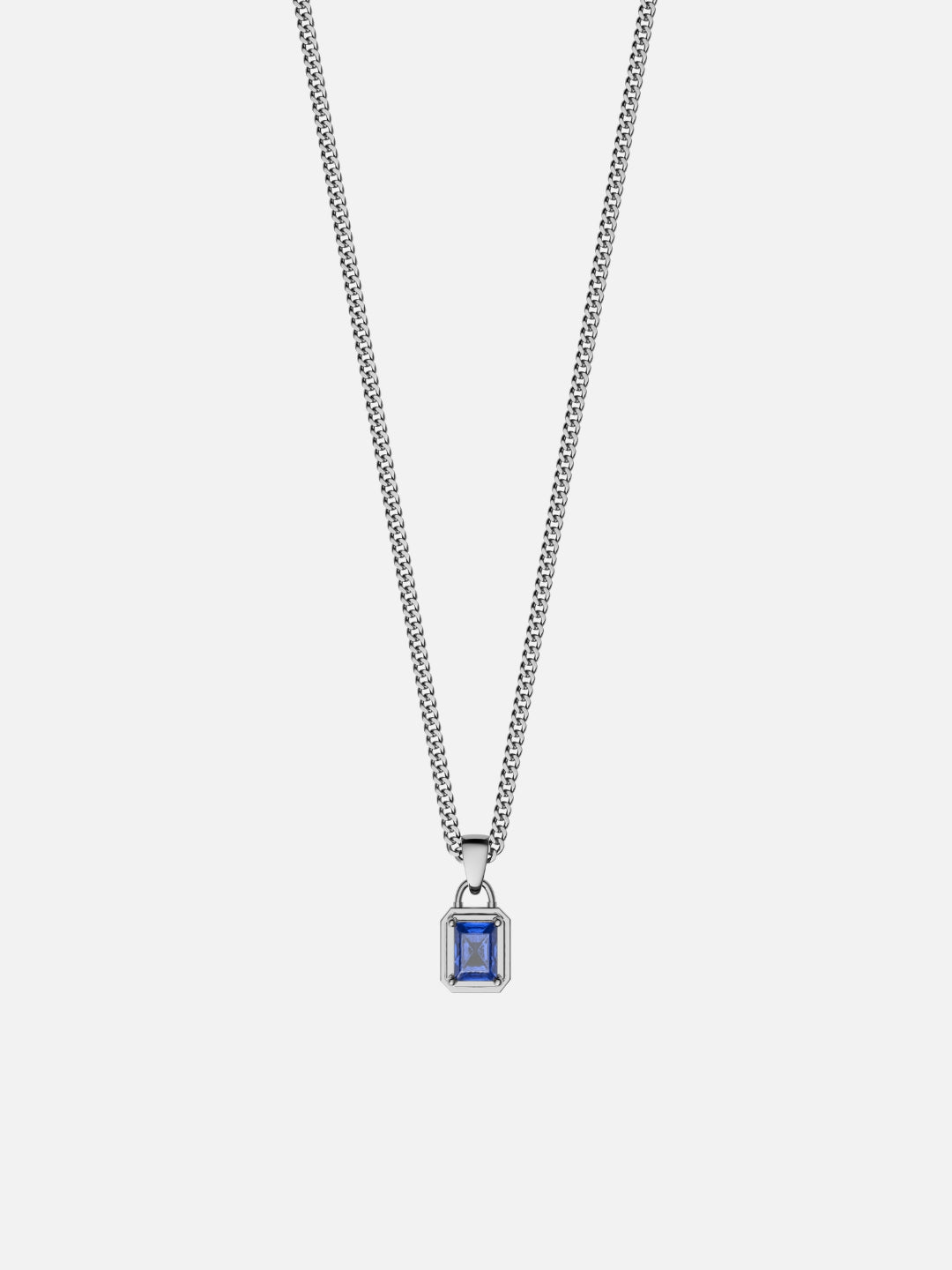 OCEAAN EDELSTEEN KETTING | Zilver