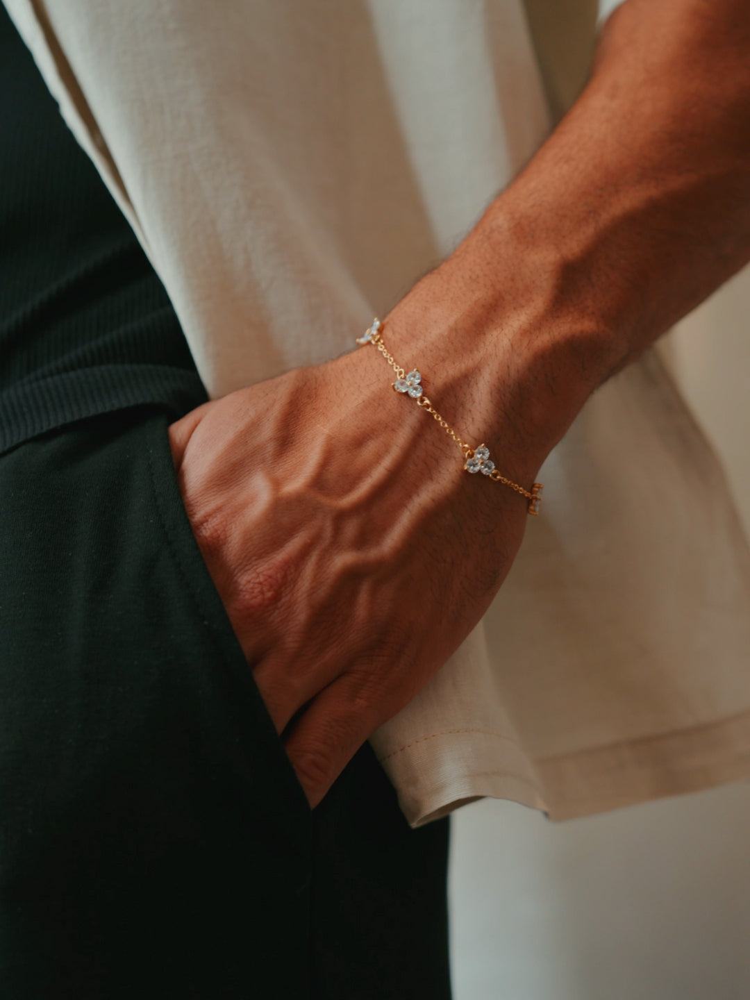 Klaverarmbandenset | 18-karaats goud