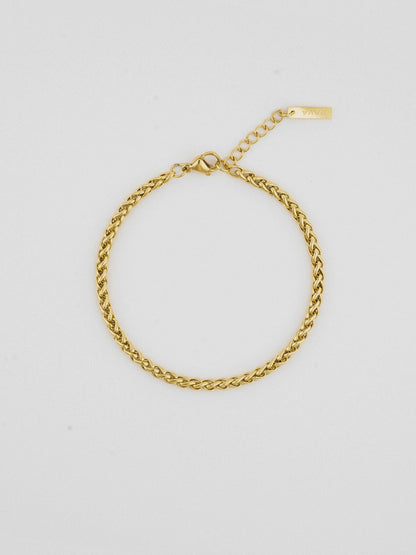 Tarwearmband 3 mm | 18 karaats goud