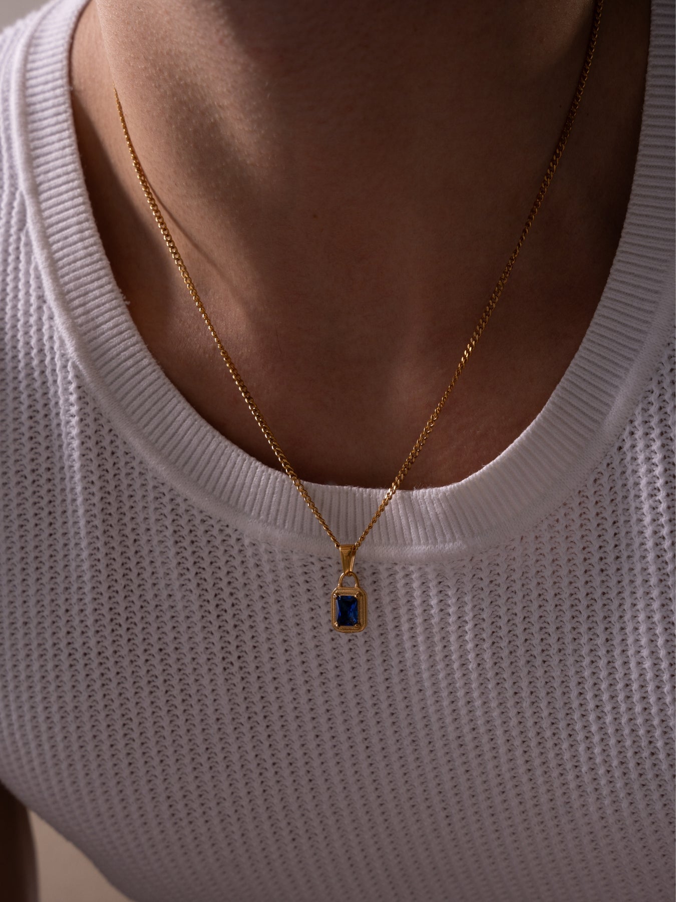 OCEAAN EDELSTEEN KETTING | 18K Goud