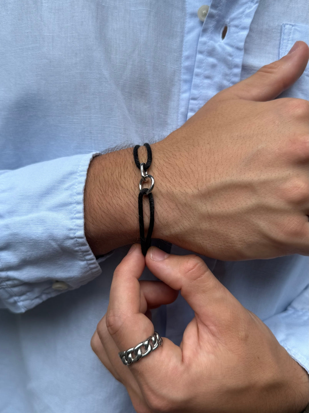 MIDNIGHT UNITY ARMBAND | Zilver