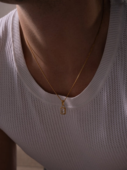 WITTE EDELSTEENKETTING | 18K Goud