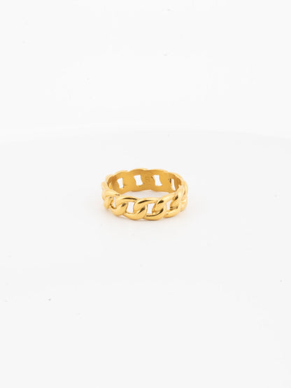 CUBANSE RING | 18K Goud