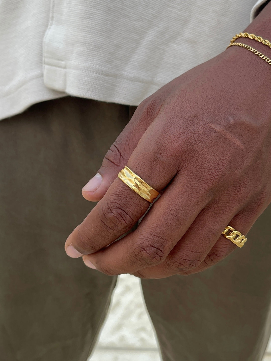 UNISIZE AMSTERDAM RING | 18K Goud