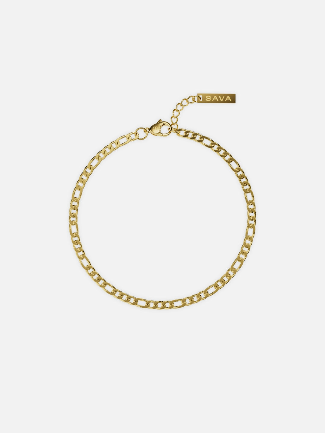 Figaro armband 3 mm | 18 karaats goud