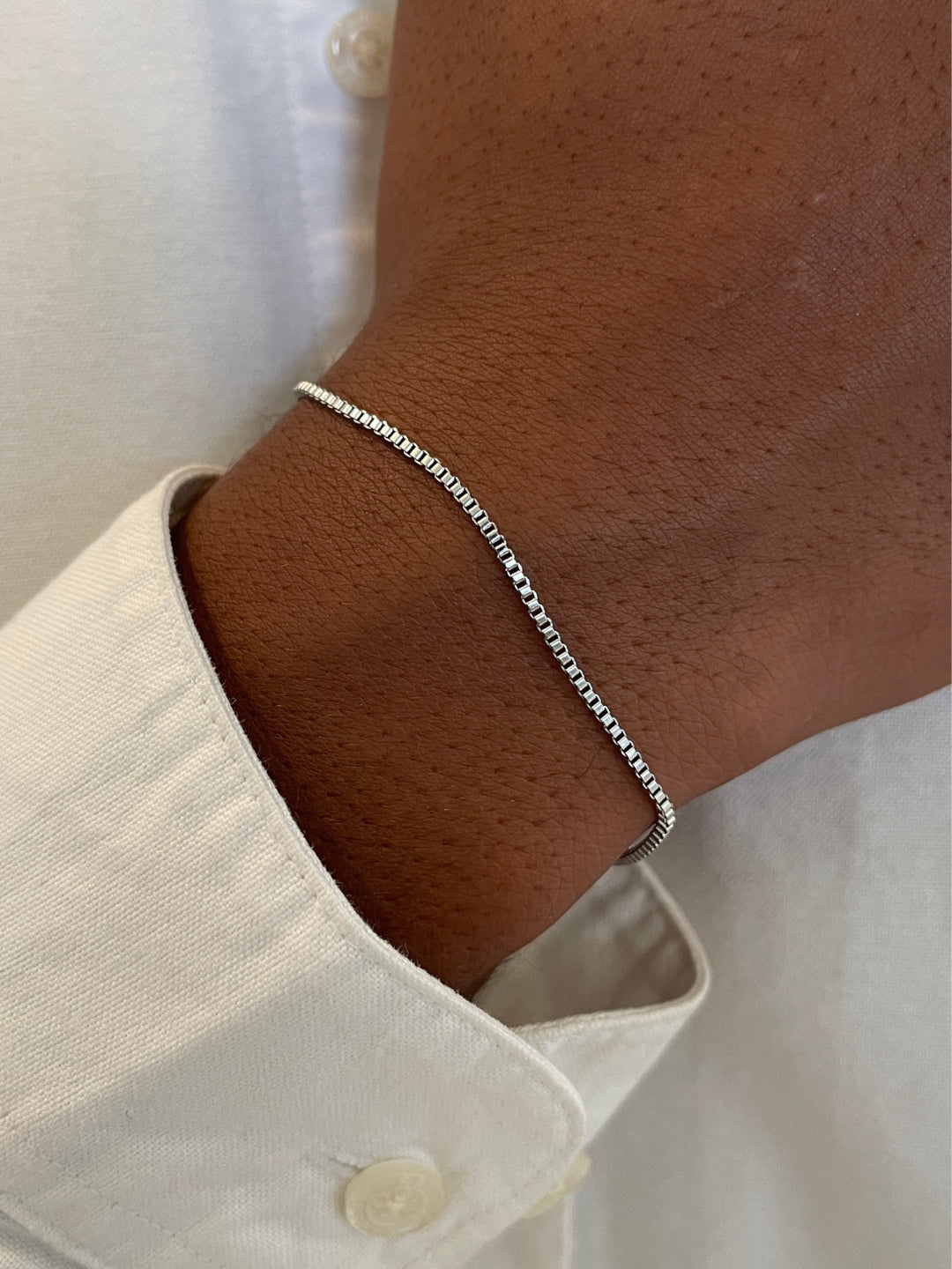 BOX ARMBAND | Zilver